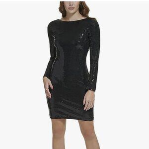 Calvin Klein Women's Sequined Mini Cocktail and Party Dress